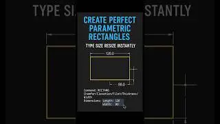 Create a Perfect Parametric Rectangle in AutoCAD | RECTANG + Constraints Trick