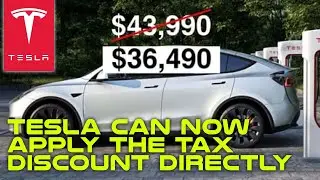 Tesla Can Now Apply The Tax Discount Directly