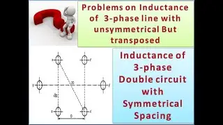 Problems & Inductance of 3-phase double circuit with symmetrical spacing