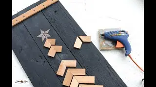 Unique and easy DIY wood Chevron Christmas tree!