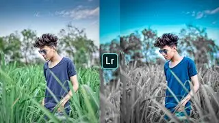 Lightroom Black And Aqua Effect Editing | Lightroom Photo Editing || preset download free ||