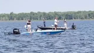 Dudley and Martin Fishing Side by Side