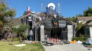 2020 The Nightmare Before Christmas Holiday Light Show Tear Down