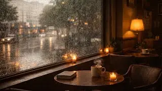 ⛈️Coffee corner at Cloudy Corner ☁️ | Rainy day Window – Cozy Ambience for Sleep, Study, Relax. 