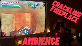 N64 CRT Crackling Fireplace Ambience for Christmas
