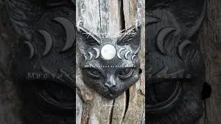 Подвеска Мистическая лунная кошка  #обзор #кот #готика