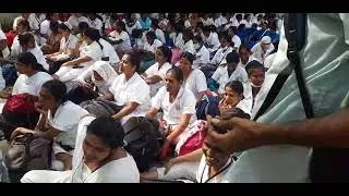 Tamilnadu nurses protest for equal pay and regularization