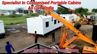 30'X10' Portable Office Cabin #4'X'4 Portable Security Cabin Loading In 40' Trailer