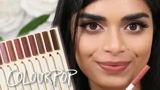 ColourPop Lippie Pencil Swatches + Nude Lip Combos | Medium Indian Skin Tones