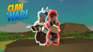 ROBLOX ISLAND ROYALE CLAN WAR😱