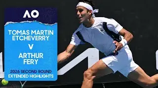 Tomas Martin Etcheverry v Arthur Fery Extended Highlights | Australian Open 2026 Second Round