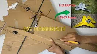 INSANE! DIY RC F-22 Raptor and Su-27 Built at Home 😱✈️