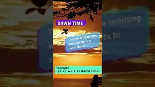 Word of the day Dawn | Dawn | Native Vocabulary #short #shortvideo #firstshortvideo #youtubeshort