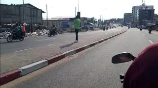 Discover the beauty of Douala Cameroon: Street view from Ndokoti to Bepanda.