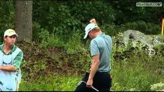 Shot of the Day: Vaughn Taylor eagles the 18th at Deutsche Bank Championship 2010