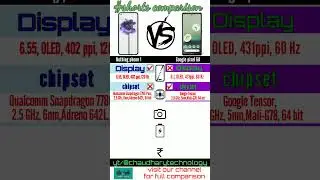 Nothing phone 1 vs Google pixel 6a #tranding #5g #viral