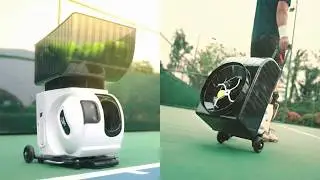 This Tennis Robot Machine Fires 150 Balls Without Stopping - Pongbot Pace S Pro