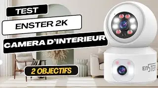 ENSTER 2K Cam&eacute;ra Surveillance WiFi Int&eacute;rieure 360&deg; Double Objectifs ca change tout