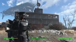 Fallout 4 Boston airport settlement / minutemen embassy. (No mods ,only glitches)