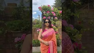 Traditional look for wedding season #bandhani #saree #indianbride #indiansaree #bridalsaree