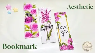 DIY Pink Aesthetic Bookmark Tutorial | Handmade Gift Idea 🌷✨