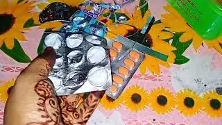 Tablet Cover Reuse idea/DIY Medicine stripes craft idea @FSMCraftTamil
