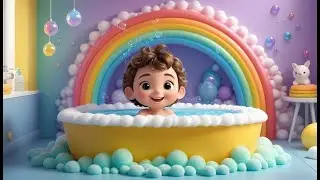 The Magical Bath with Rainbow Foam | Colorful Bath Time Nursery Rhyme for | Fun Bubble Song for Kids
