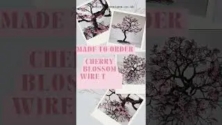 Elevate Your Space: Cherry Blossom Wire Tree Sculpture