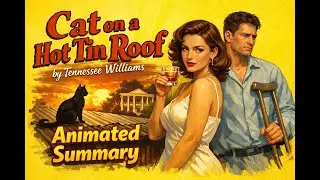Animated summary of Cat on a Hot Tin Roof by Tennessee Williams