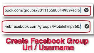 How to Create Facebook Group Url/Username 2020