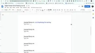 Tutorial for how to use Fantasy Reading Journal