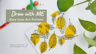 How to Draw Easy Line art  |  Line Art Tutorial | DIY Boho Art | Minimal Art