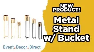 Metal Stands with Buckets | Event Decor Direct