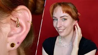 Changing to DOUBLE FLARED😁 | stretched earlobe piercings