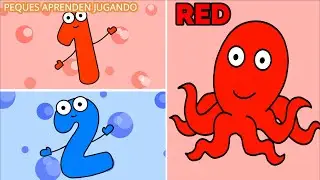 Los números y colores en inglés para niños  Video para aprender inglés de Peques Aprenden Jugando