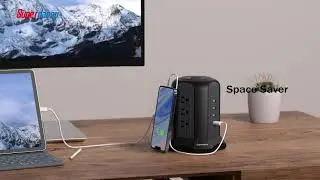 SUPERDANNY Power Strip Tower Surge Protector