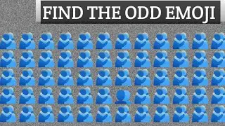find the odd emoji out? spot the difference emoji| emoji puzzles quiz the difference game