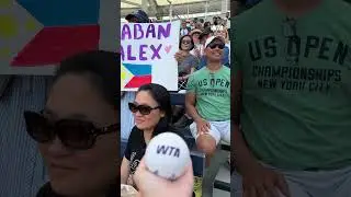 We surprised some Alex Eala fans during her match with a signed WTA ball! #wta #tennis #usopen