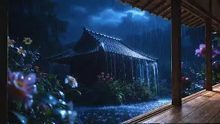 (NO ADS) Heavy Night Rain on Tin Roof 🌧️ Fall Asleep in 5 Minutes