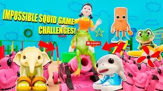 Epic Squid Game Cannon Challenges: Italian Brainrot Animals vs. Blonksy (Full Compilation)