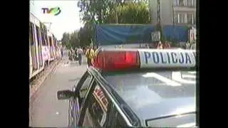 Wypadek tramwajowy, lato 2000 Bydgoszcz.