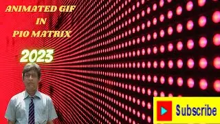 Animated gif in p10 matrix | video on p10 display