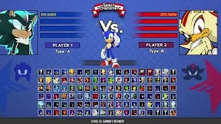 Hyper Shadow VS Hyper Scourge I Sonic Battle MUGEN HD