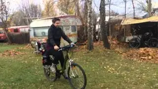 Probando la sillita Römer comfort. Fahrrad Kindersitz