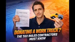 Donating a Work Truck? The Tax Rules Contractors Must Know