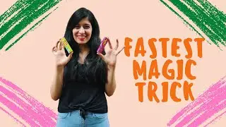 FASTEST MAGIC TRICK | VISUAL MAGIC | MAGICIAN ZENIA