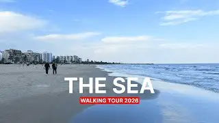 Walking tour | Relaxing evening beach walk | Puerto de Sagunto, Spain