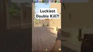 Luckiest Double Kill Cs2? #csgo #counterstrike #csgoroll #shorts #cs2