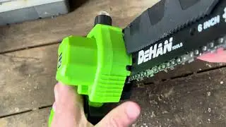 How to Tighten/Loosen Mini Electric Chainsaw Chain