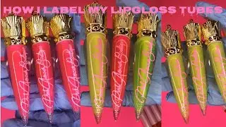 How I Label My Lipgloss Tubes💄 | Vinyl Cut Labels
